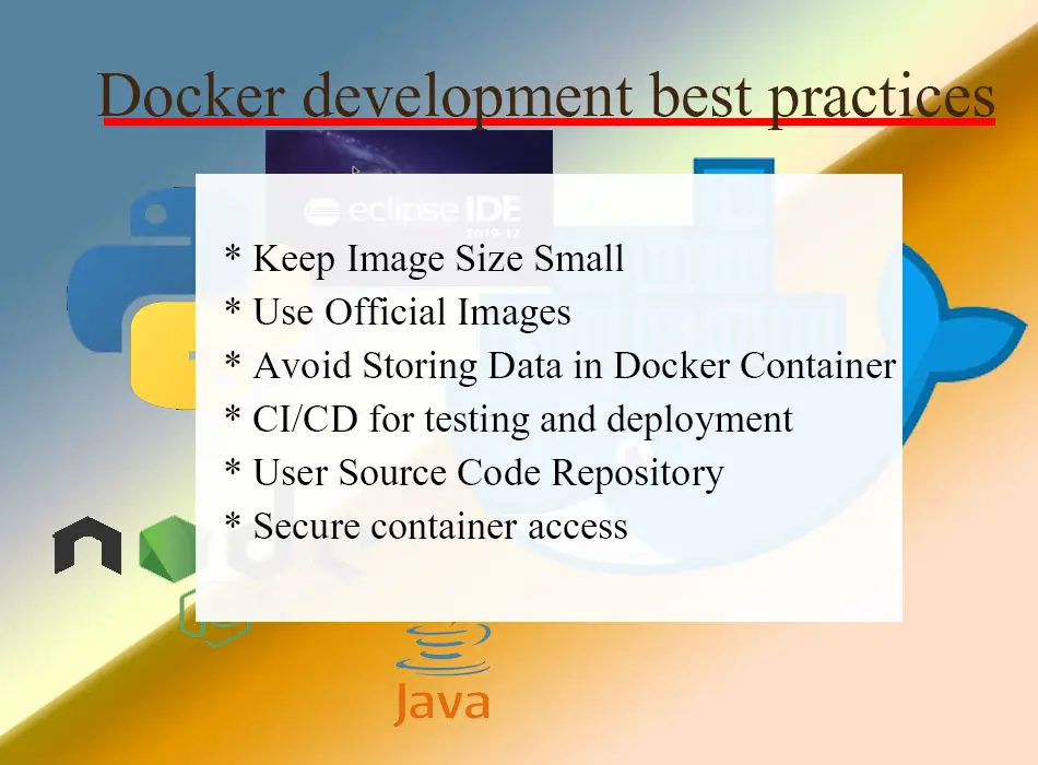 Docker Development best practices