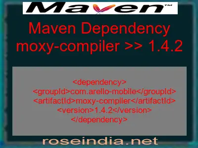Maven dependency of moxy-compiler version 1.4.2