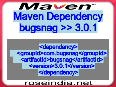 Maven dependency of bugsnag version 3.0.1