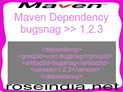 Maven dependency of bugsnag version 1.2.3