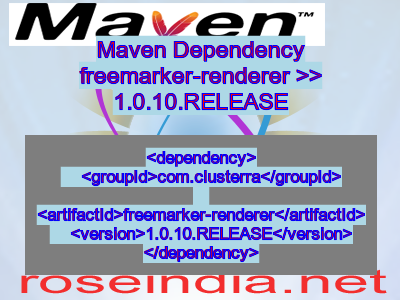 Maven dependency of freemarker-renderer version 1.0.10.RELEASE
