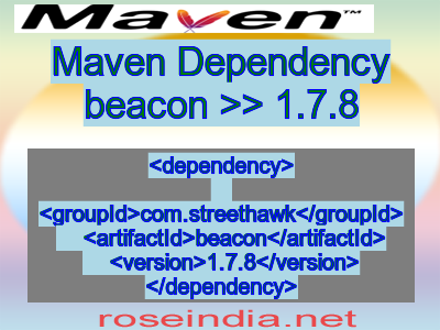 Maven dependency of beacon version 1.7.8