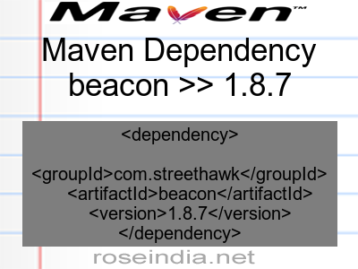 Maven dependency of beacon version 1.8.7