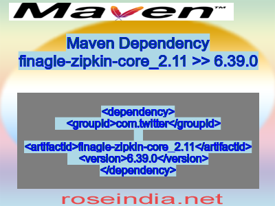 Maven dependency of finagle-zipkin-core_2.11 version 6.39.0