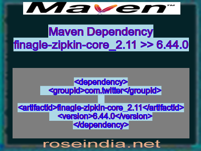 Maven dependency of finagle-zipkin-core_2.11 version 6.44.0