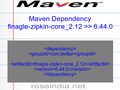 Maven dependency of finagle-zipkin-core_2.12 version 6.44.0