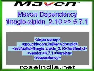 Maven dependency of finagle-zipkin_2.10 version 6.7.1