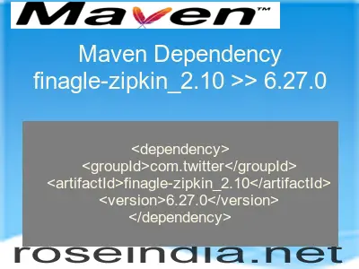 Maven dependency of finagle-zipkin_2.10 version 6.27.0