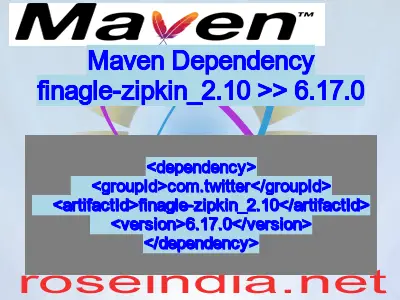 Maven dependency of finagle-zipkin_2.10 version 6.17.0