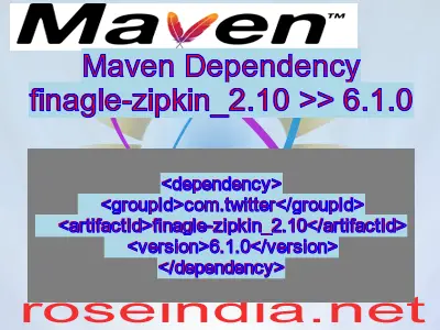 Maven dependency of finagle-zipkin_2.10 version 6.1.0
