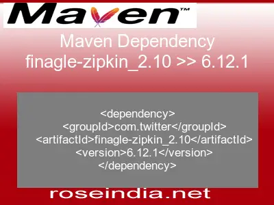 Maven dependency of finagle-zipkin_2.10 version 6.12.1