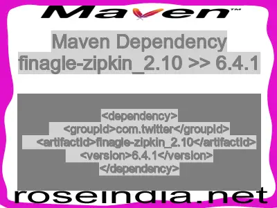 Maven dependency of finagle-zipkin_2.10 version 6.4.1