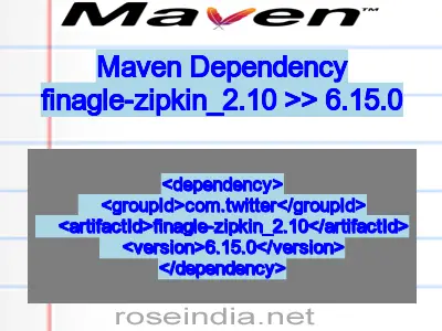 Maven dependency of finagle-zipkin_2.10 version 6.15.0