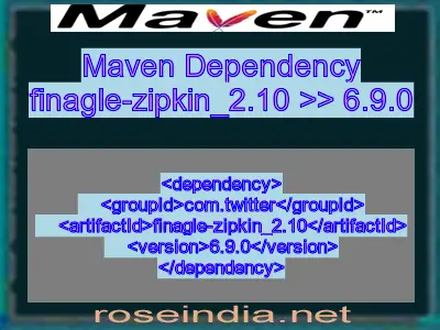 Maven dependency of finagle-zipkin_2.10 version 6.9.0