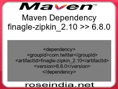 Maven dependency of finagle-zipkin_2.10 version 6.8.0