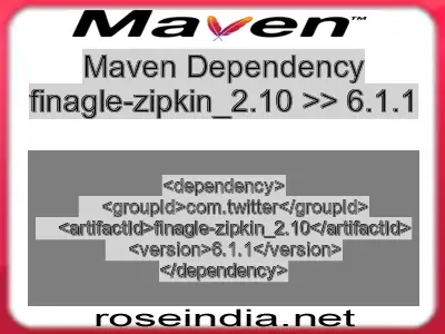 Maven dependency of finagle-zipkin_2.10 version 6.1.1
