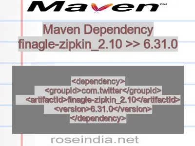 Maven dependency of finagle-zipkin_2.10 version 6.31.0