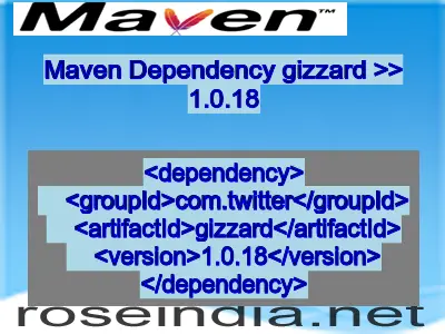 Maven dependency of gizzard version 1.0.18