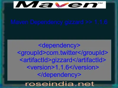 Maven dependency of gizzard version 1.1.6