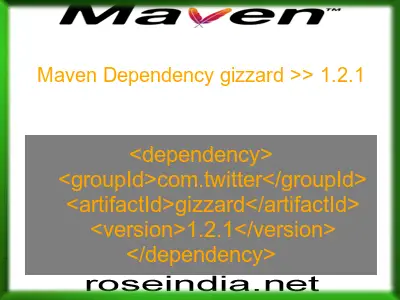 Maven dependency of gizzard version 1.2.1