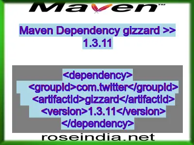 Maven dependency of gizzard version 1.3.11