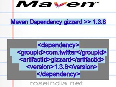Maven dependency of gizzard version 1.3.8