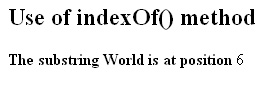 JavaScript indexOf substring