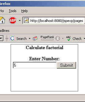 Calculate factorial Using