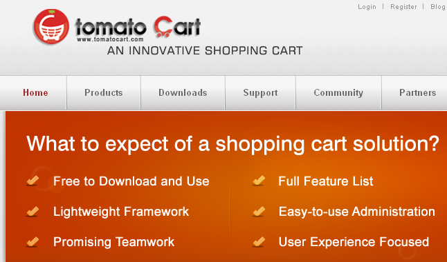 TomatoCart open source shopping cart
