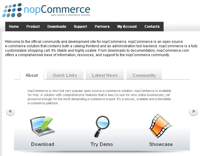 nopCommerce open source shopping cart