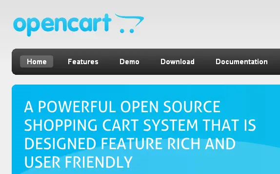 opencart open source shopping cart