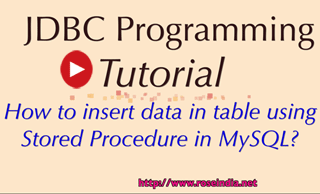 Insert Data in Table Using Stored Procedure