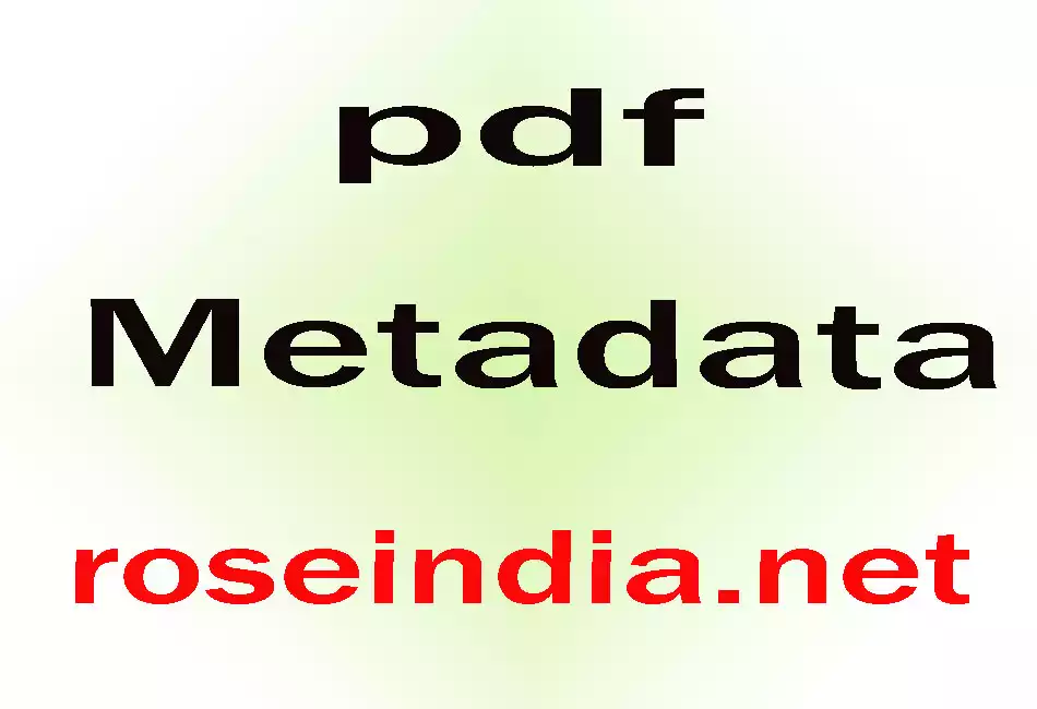 pdf Metadata
