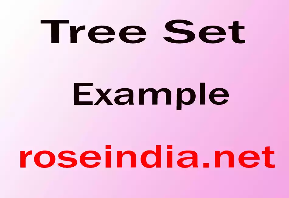 Tree Set Example