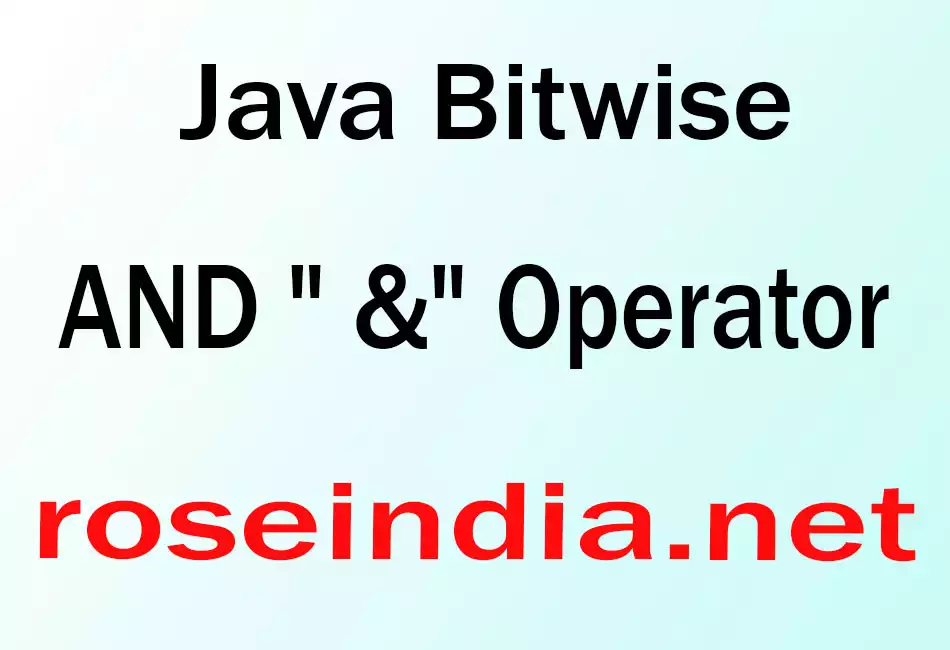 Java Bitwise AND 