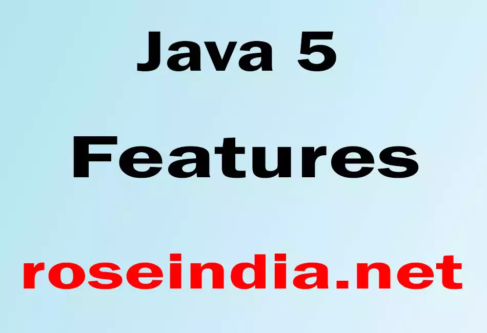 Java 5 Features