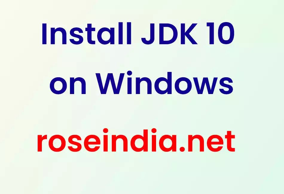 Installing JDK 9 on Windows 10