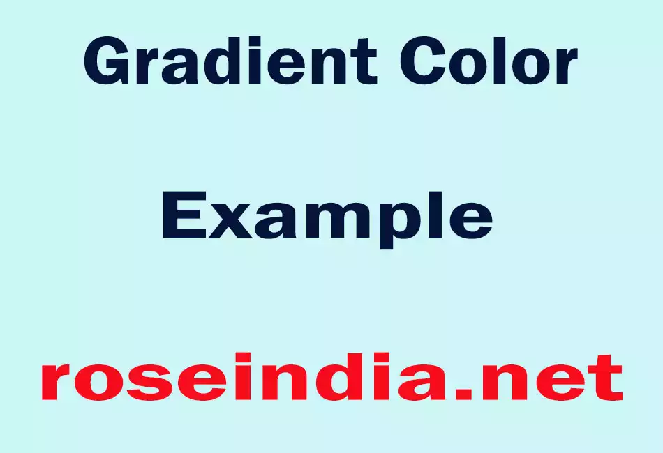 Gradient Color Example