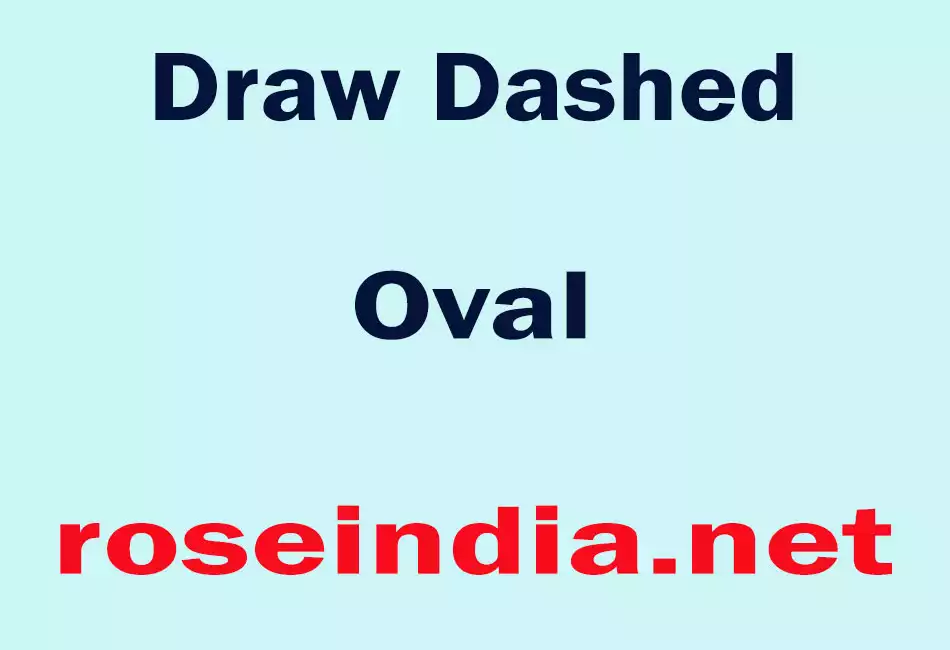 Draw Dashed Oval