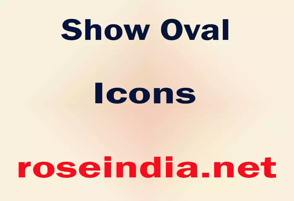 Show Oval Icons