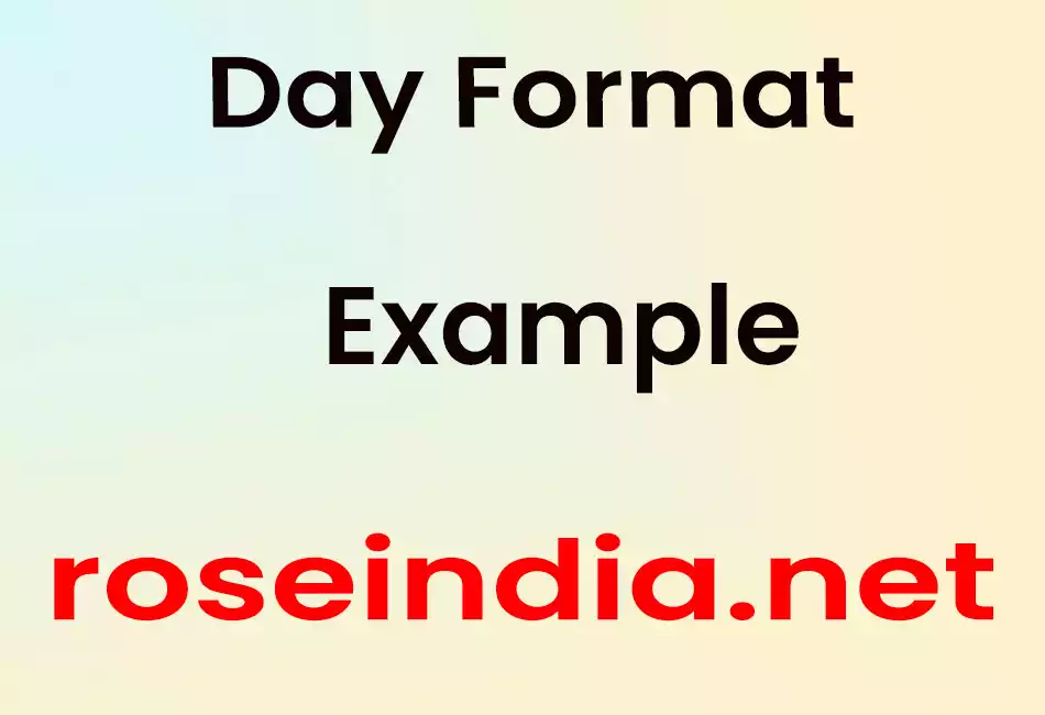 Day Format Example