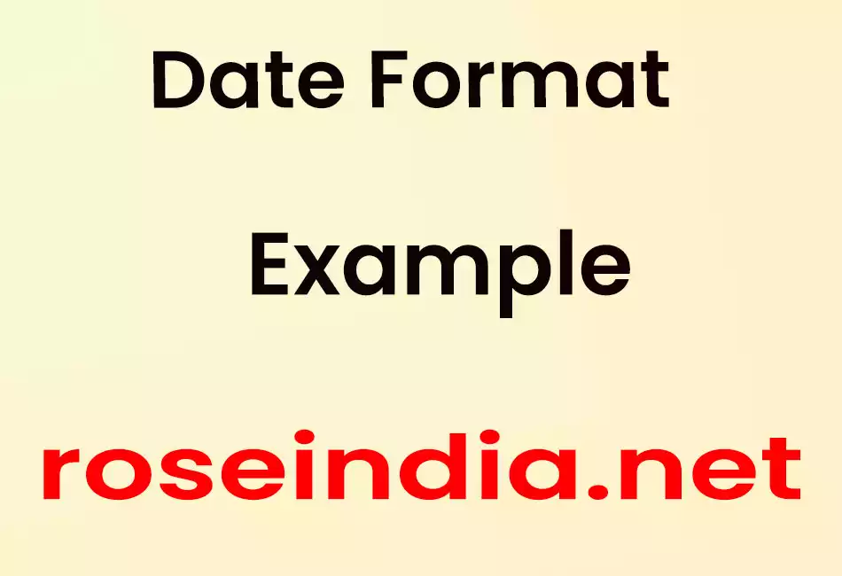 Date Format Example