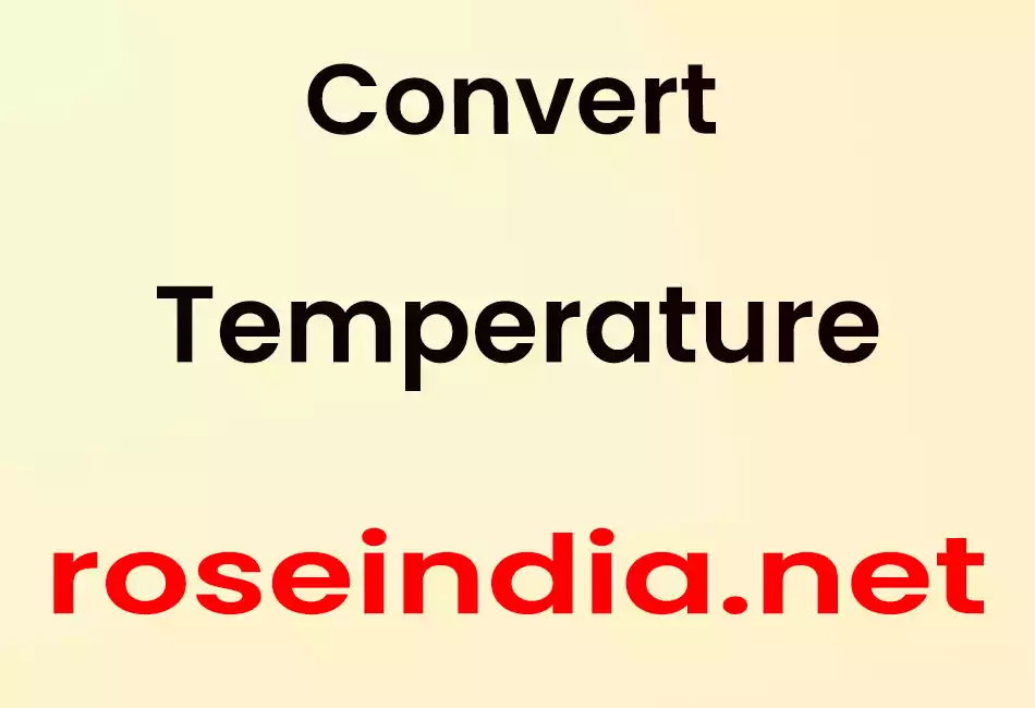Convert Temperature