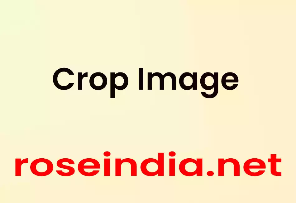 Crop Image