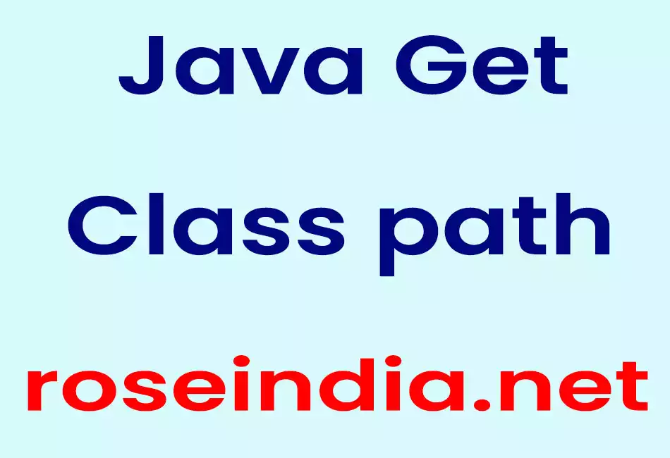 Java Get Class path