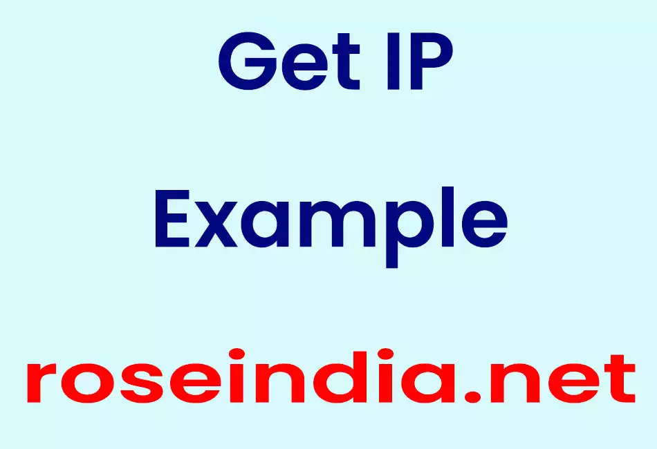 Get IP Example