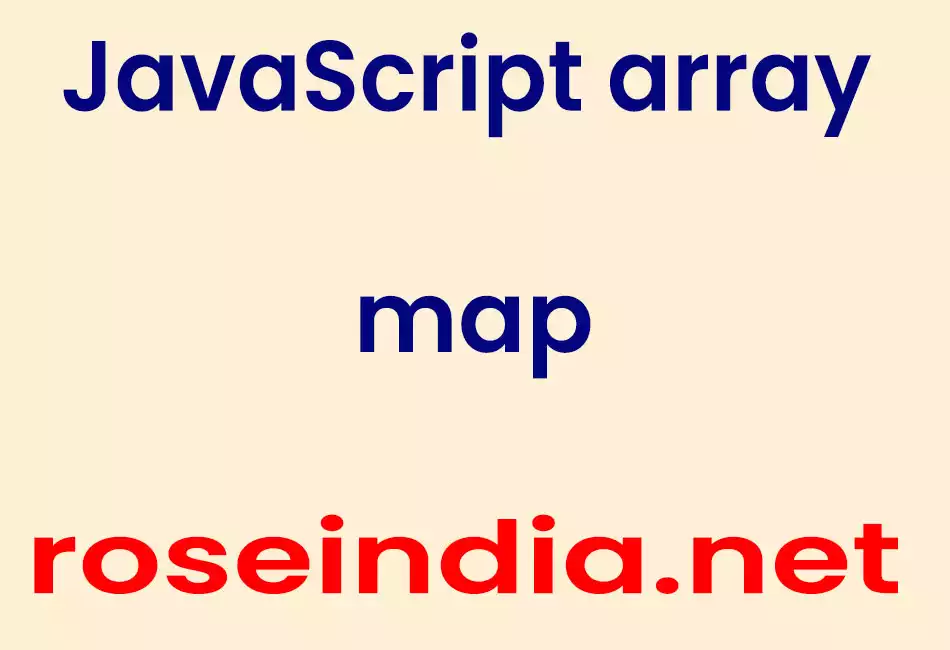 JavaScript array map
