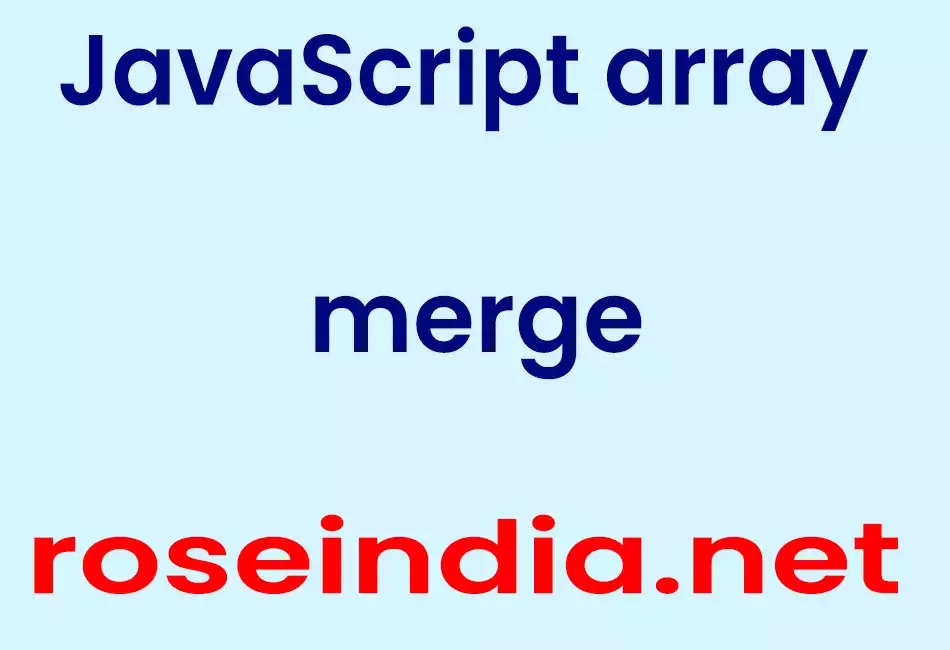 JavaScript array merge