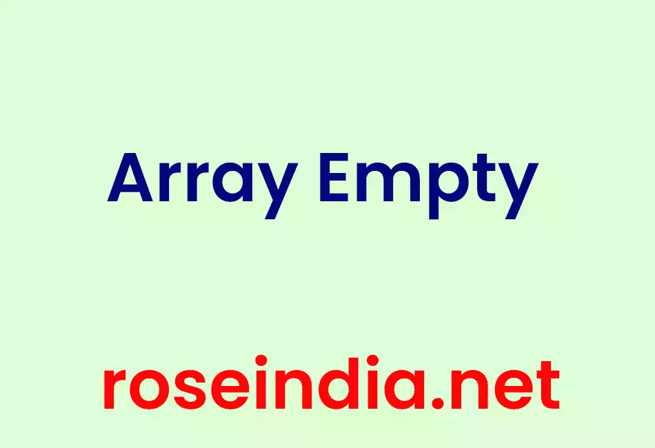Array Empty