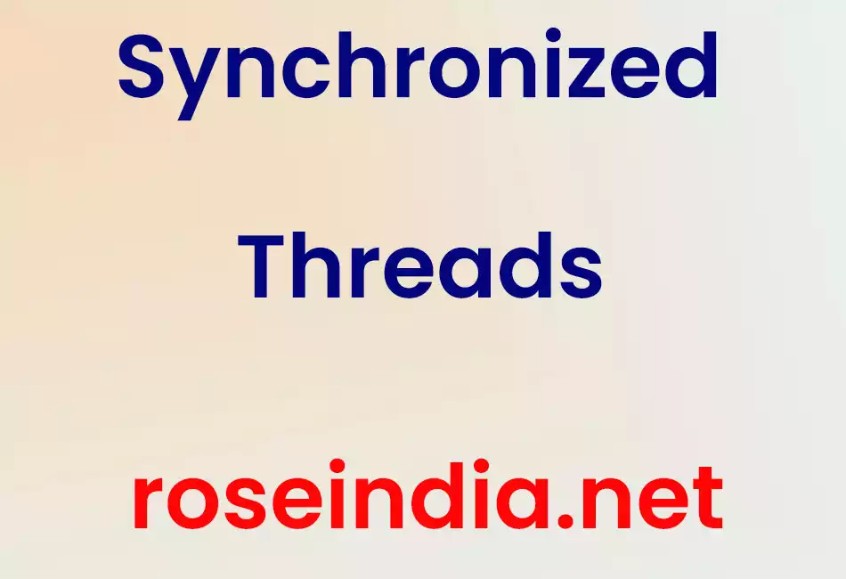 Synchronized Threads